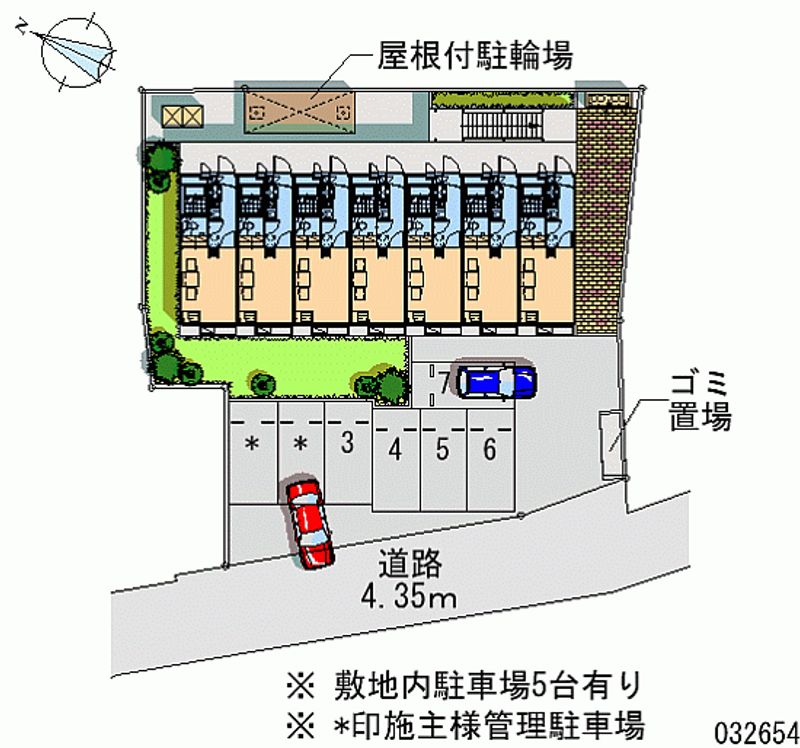 レオパレスペニーハイツⅡ 月極駐車場