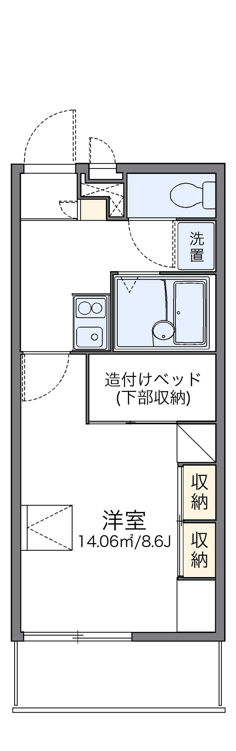 レオパレスＮｏｒｔｈＳｑｕａｒｅⅡ 間取図