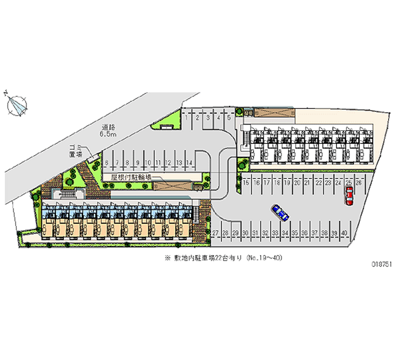 18751 Monthly parking lot