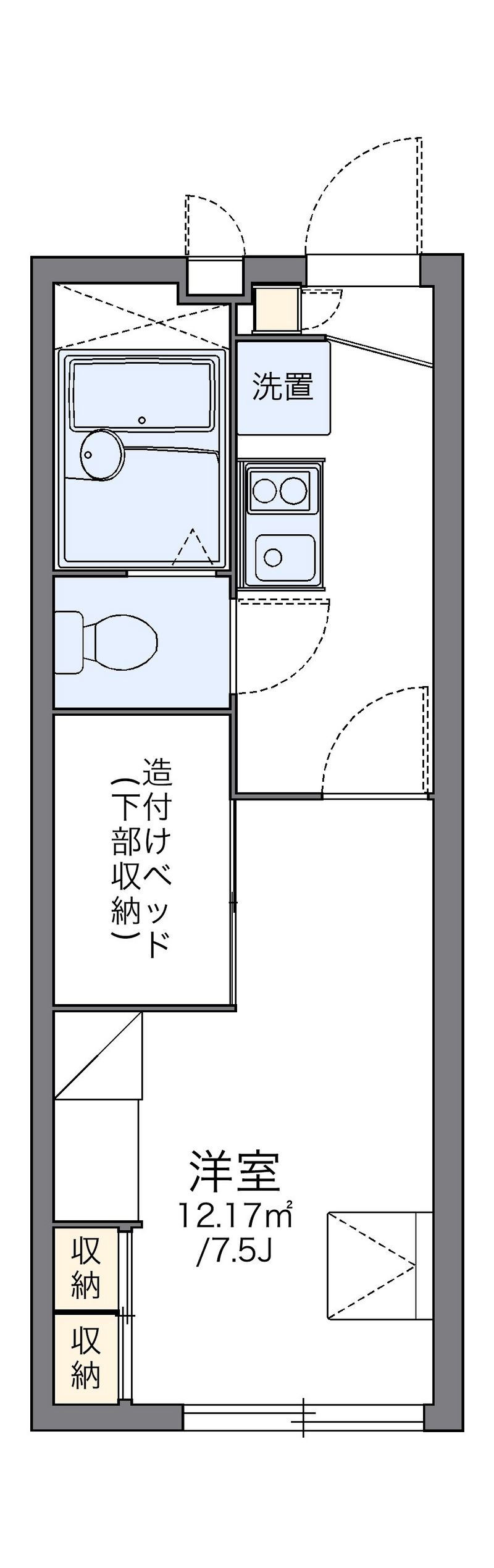 レオパレスハピネス 間取図
