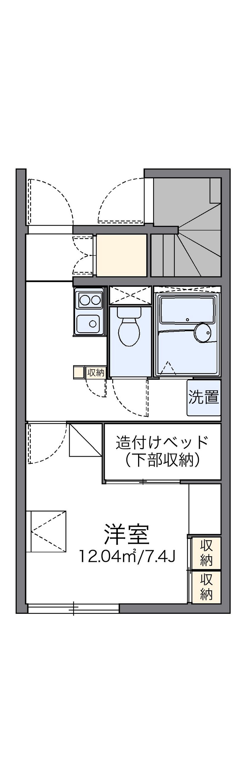 レオパレスストリームⅡ 間取図