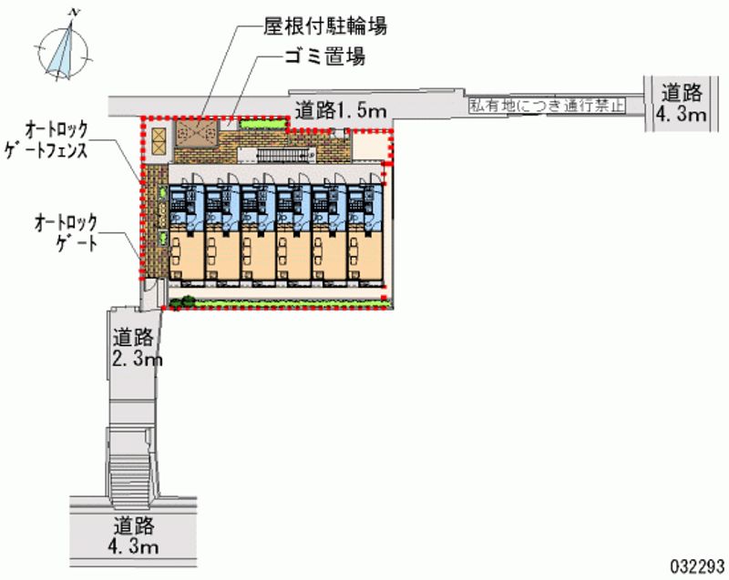 レオパレスコモンフィンチ 区画図