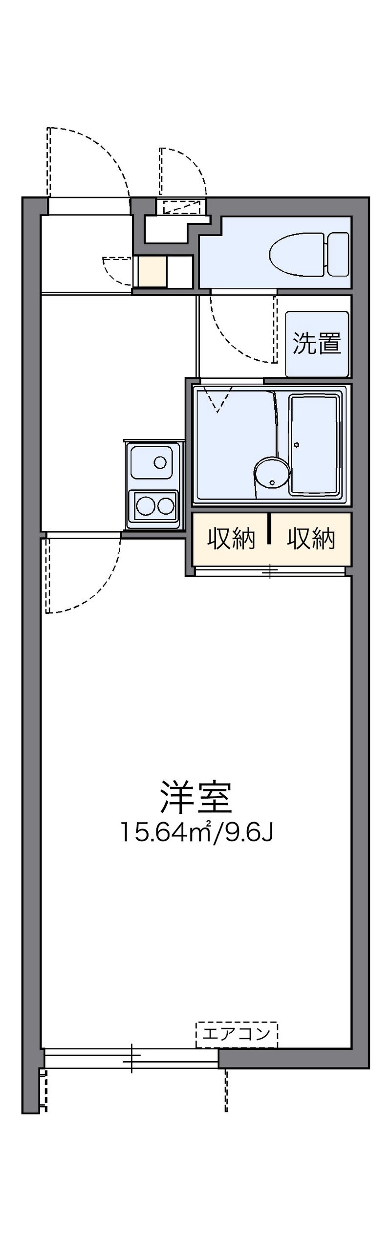 レオパレス南城 間取図
