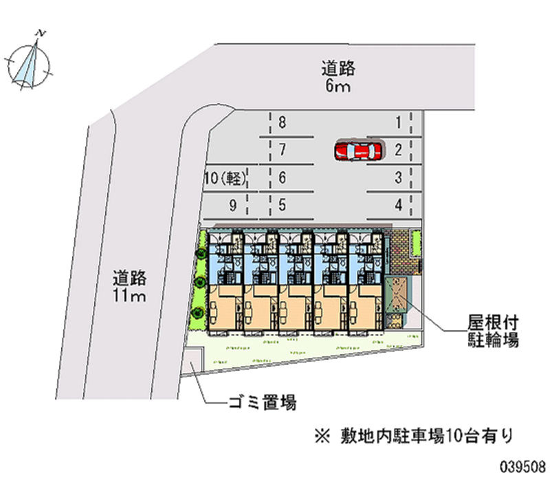 レオパレスＭⅡ 月極駐車場