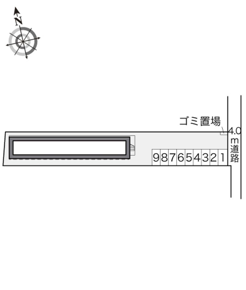 レオパレスハナブサ 配置図