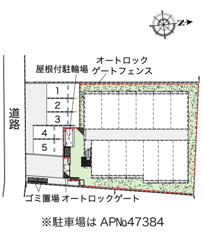 レオパレスさくら 配置図