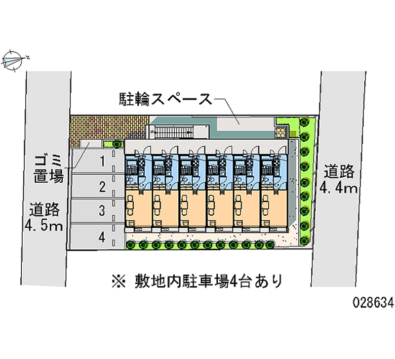 レオパレスボヌール 区画図
