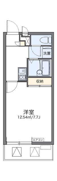 レオパレスグランディールＫ 間取り図