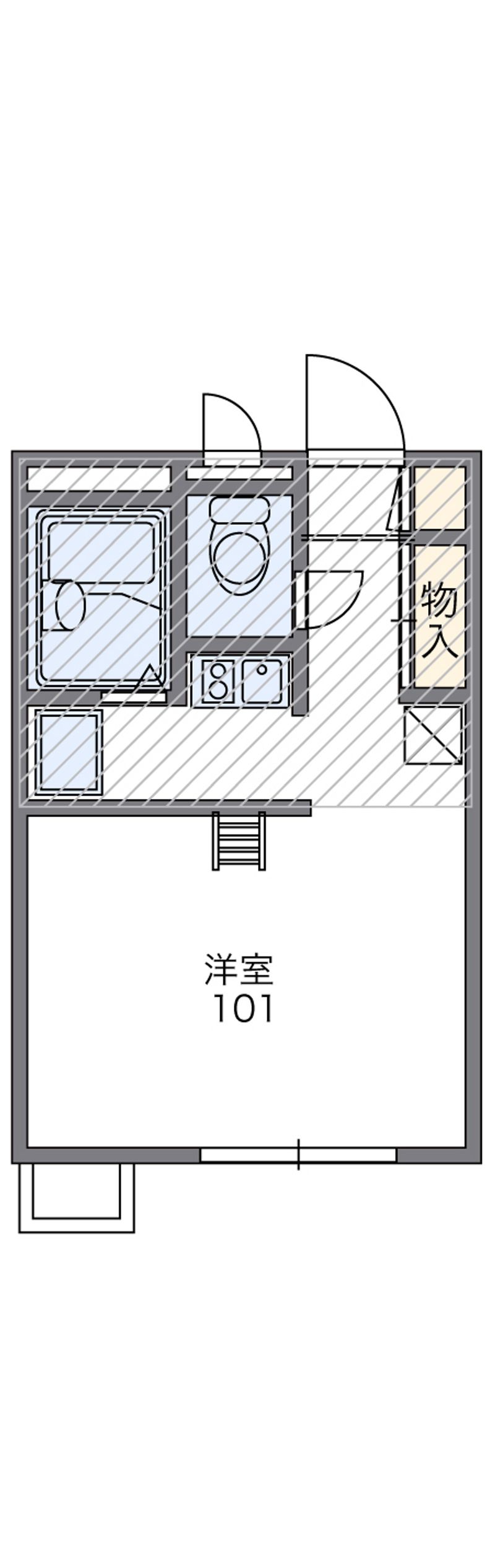 レオパレス仁豊野 間取図