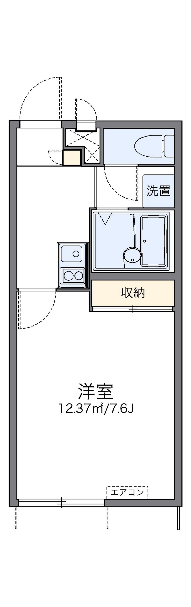 レオパレス瑞喜 間取図