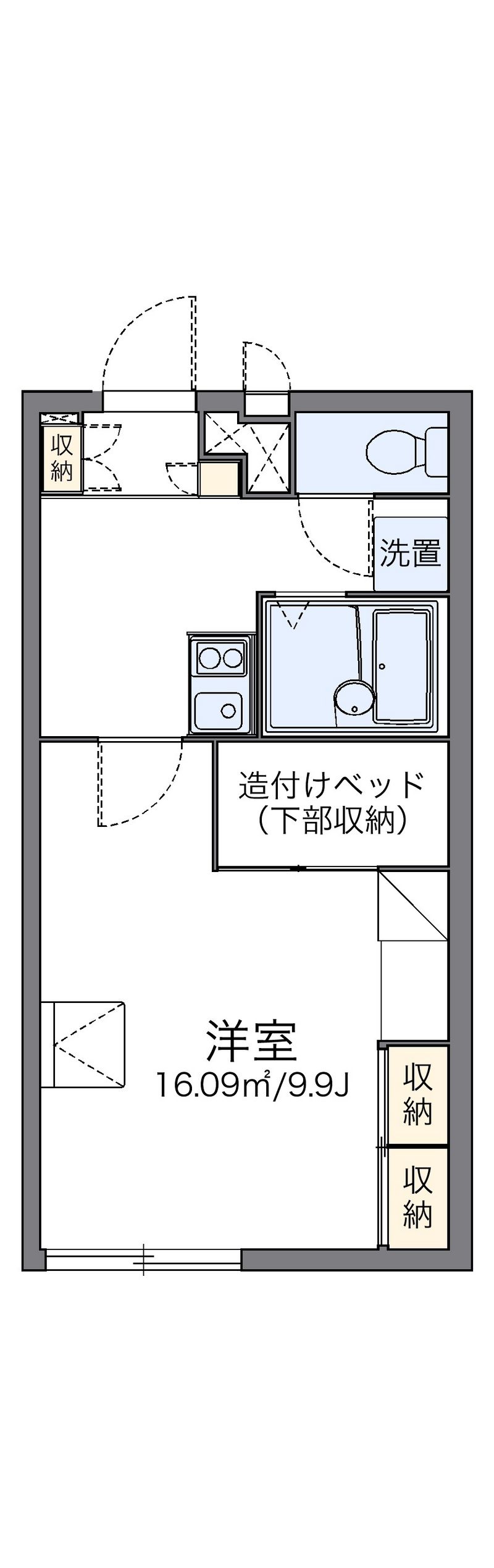 レオパレスドリーム坂出 間取図