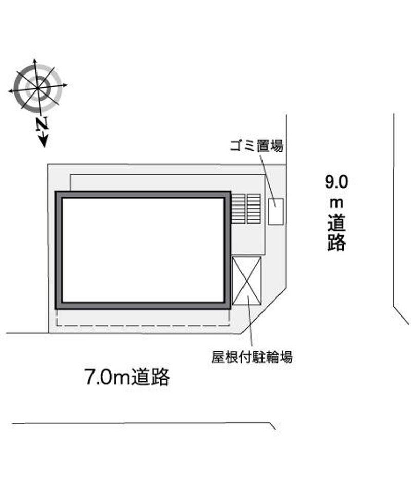 レオパレスグレイス清水 配置図