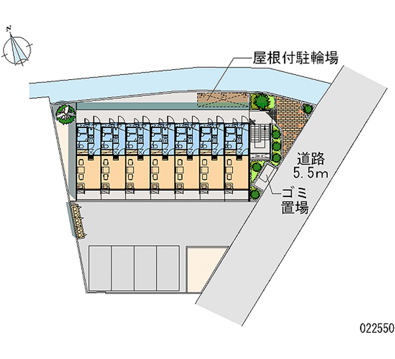 レオパレスコート 区画図