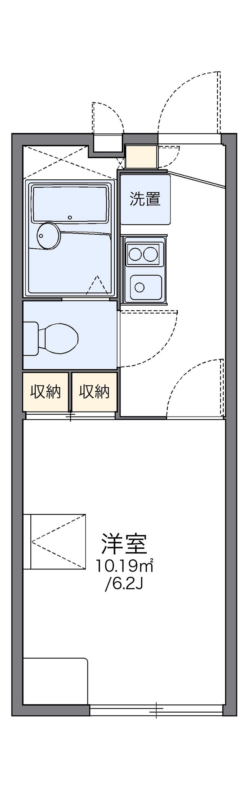 レオパレス飛鳥　戸塚 間取図
