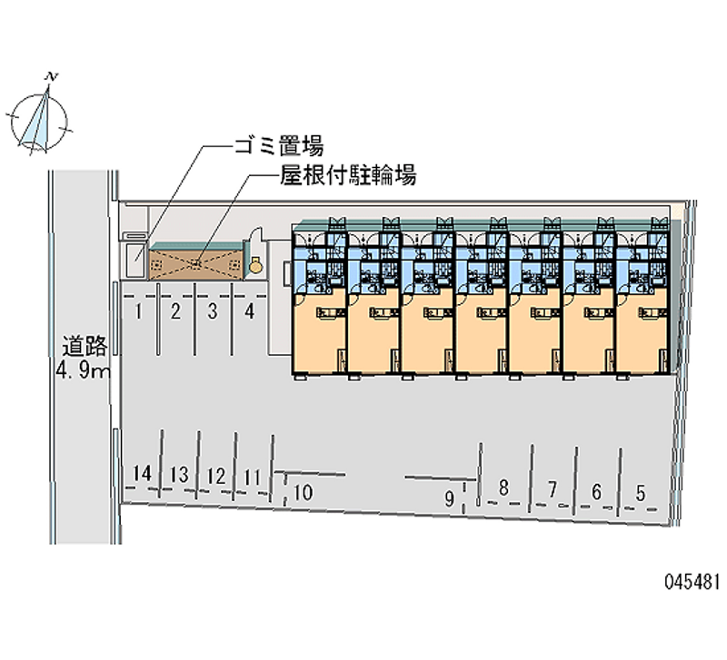 45481 bãi đậu xe hàng tháng