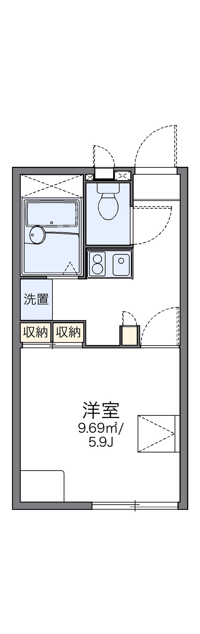 レオパレス松阪 間取図