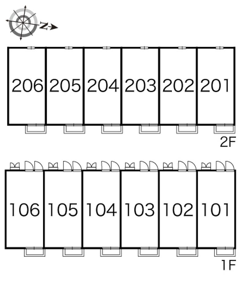 レオパレスヴェルドミール 間取り配置図