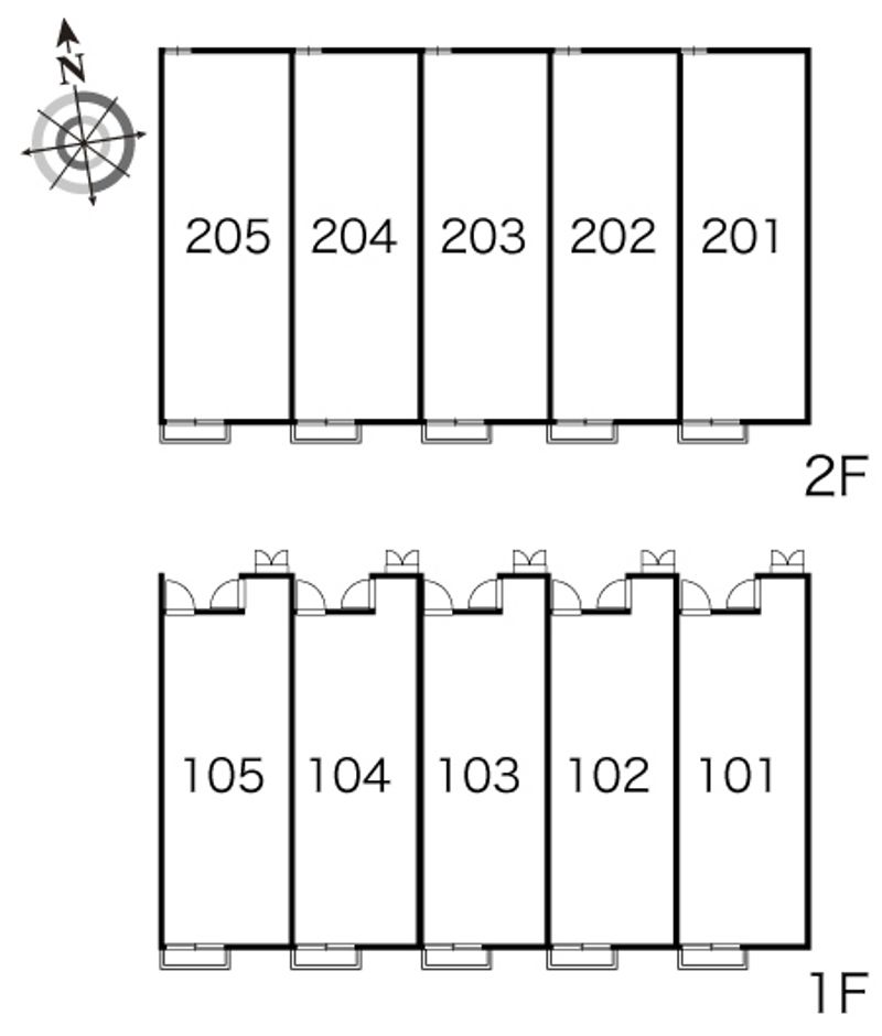 レオパレス天王 間取配置図