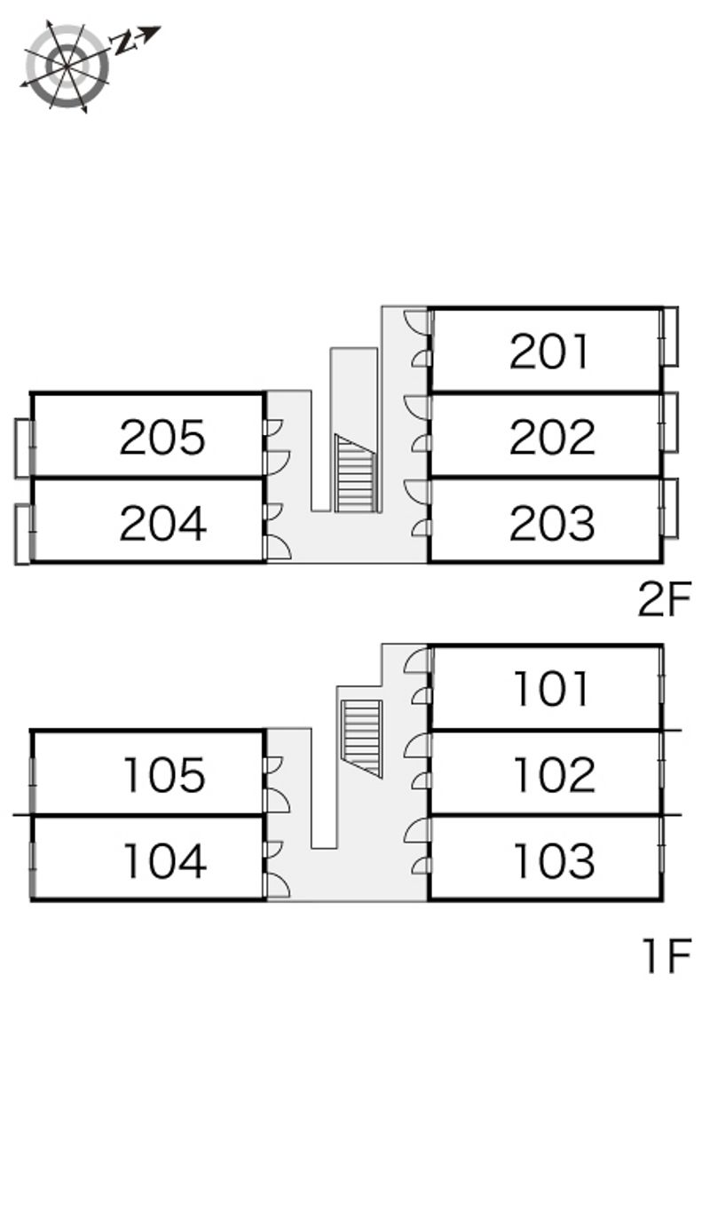 レオパレスあつた 間取り配置図