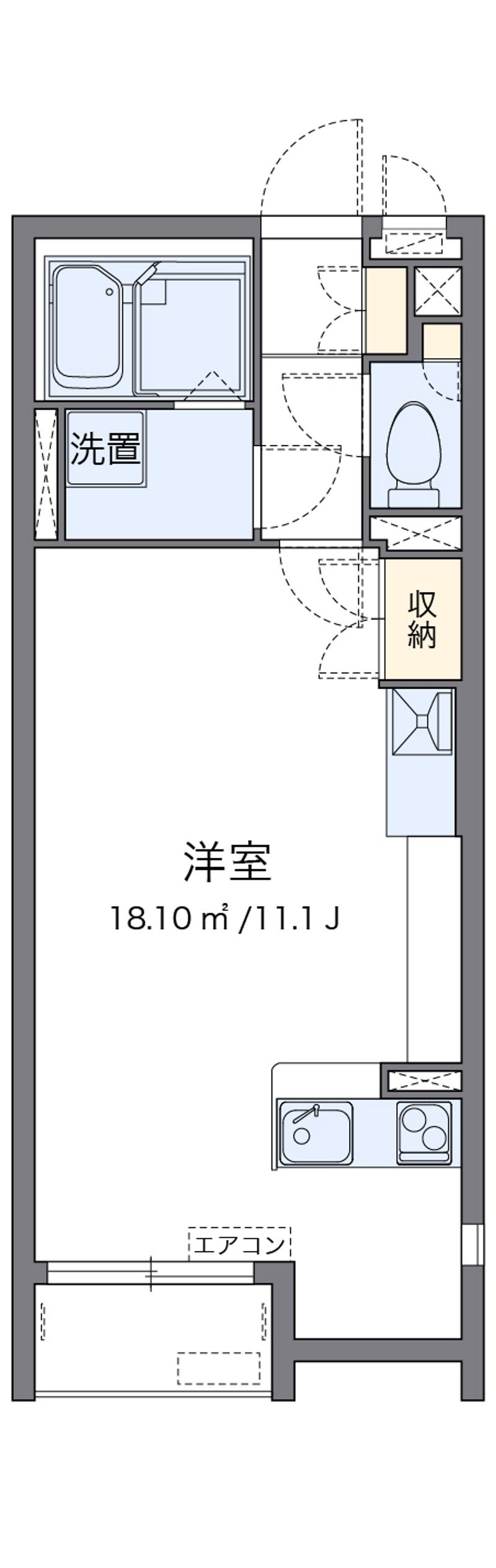 レオネクストみやのまえ 間取図