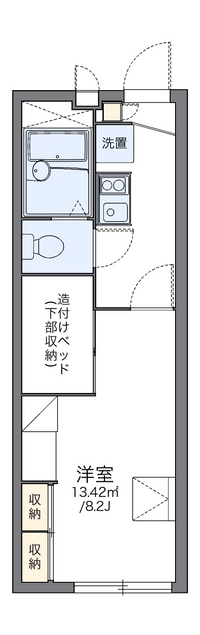 レオパレスストークハイツⅢ 間取り図