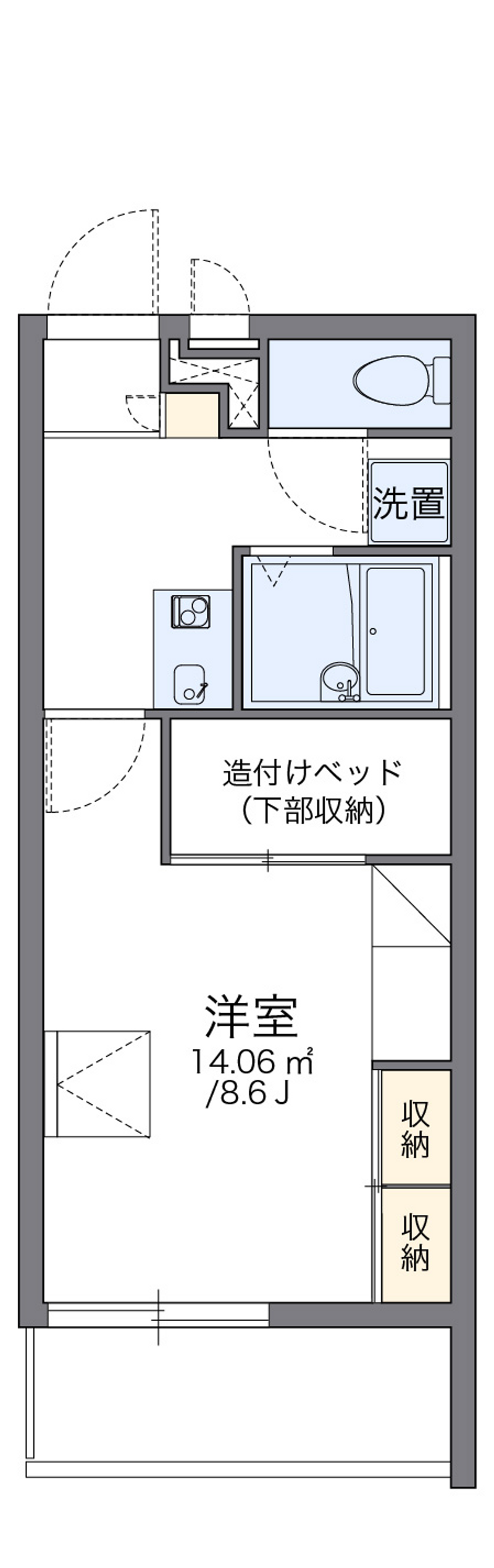 レオパレスパレスマンションⅢ 間取図