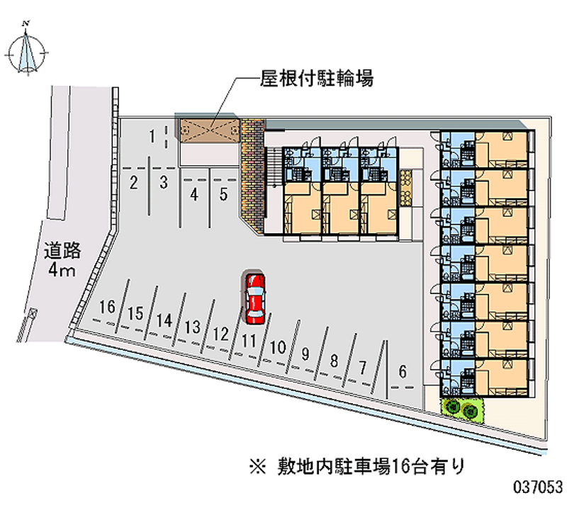 レオパレスコンフォール四日市 月極駐車場