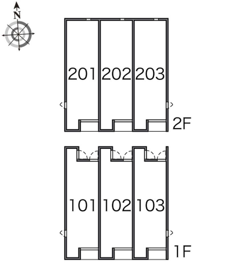 レオネクスト富町Ⅰ 間取り配置図
