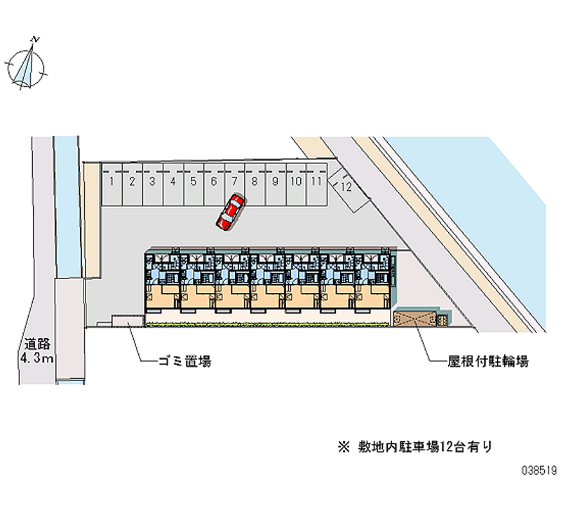 レオパレス神在 月極駐車場