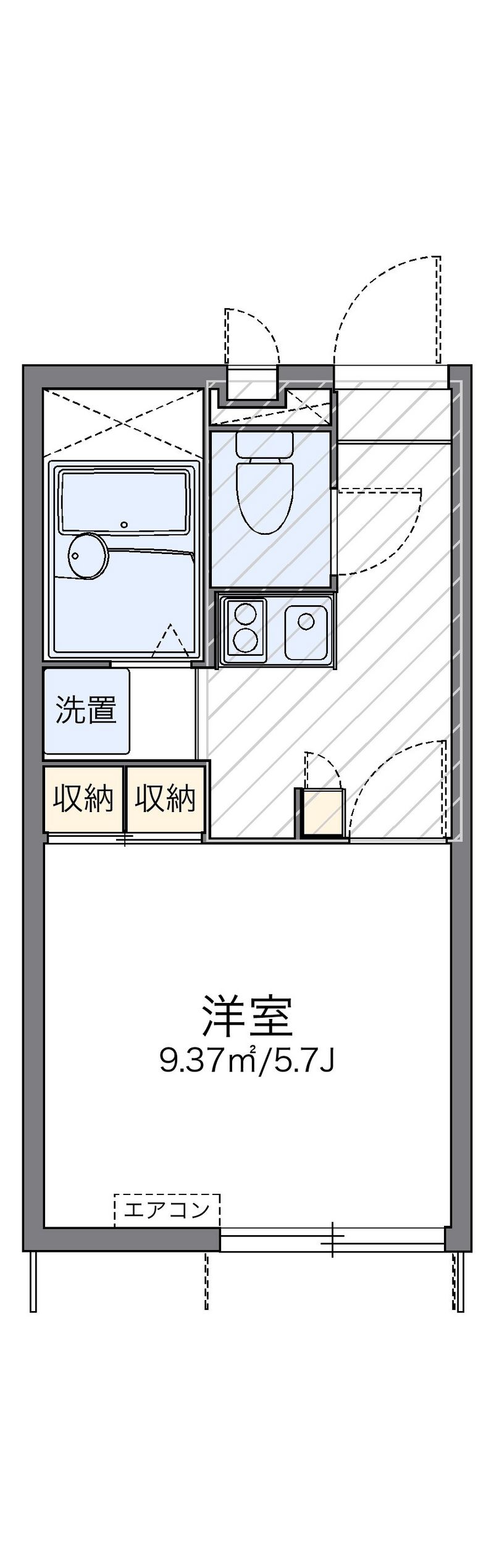 レオパレスフォレスタ 間取図