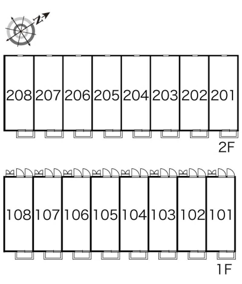レオパレスＦ 間取配置図