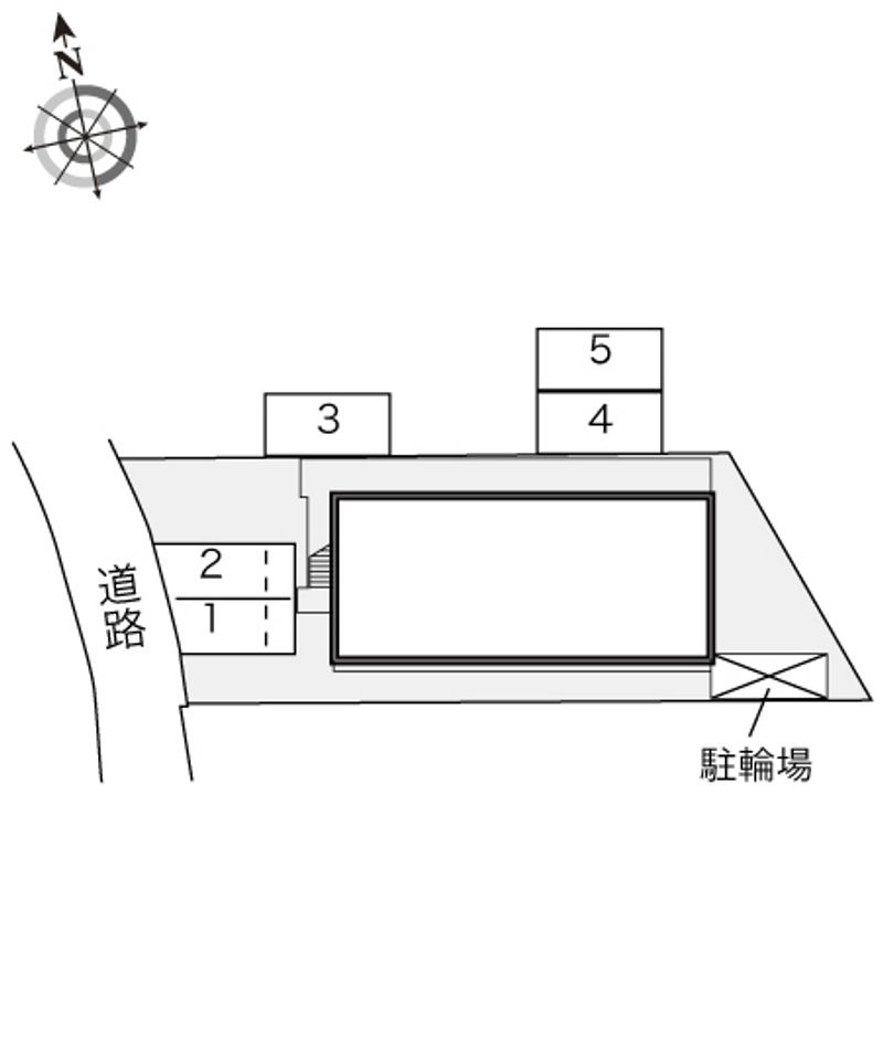 レオパレスヒライⅡ 配置図