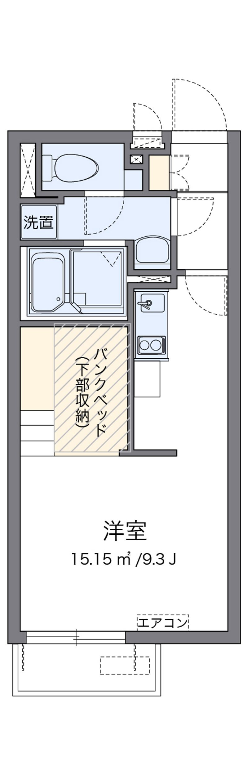レオネクスト西宮北参番館 間取図
