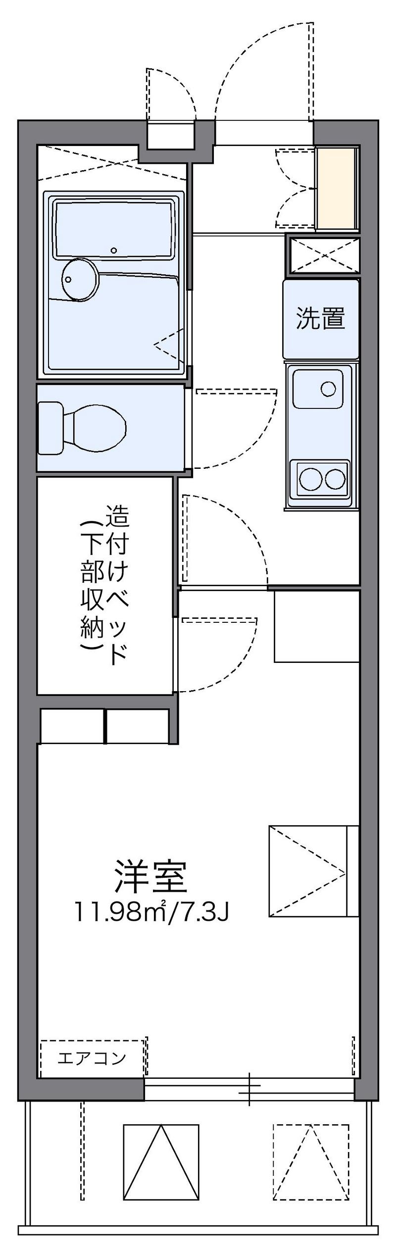 レオパレス南部 間取図