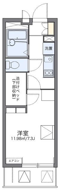レオパレス南部 間取り図