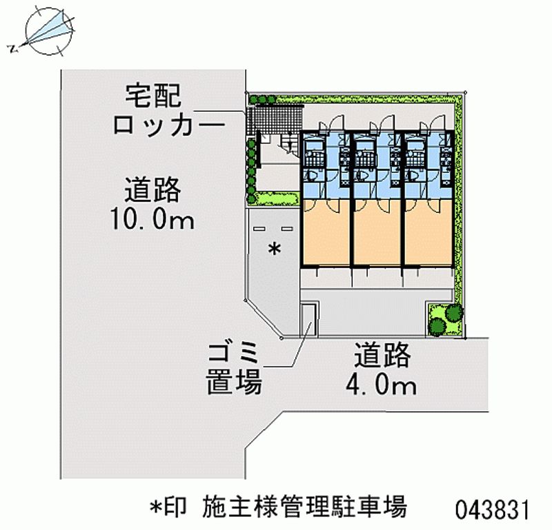 レオパレスラッキー 区画図