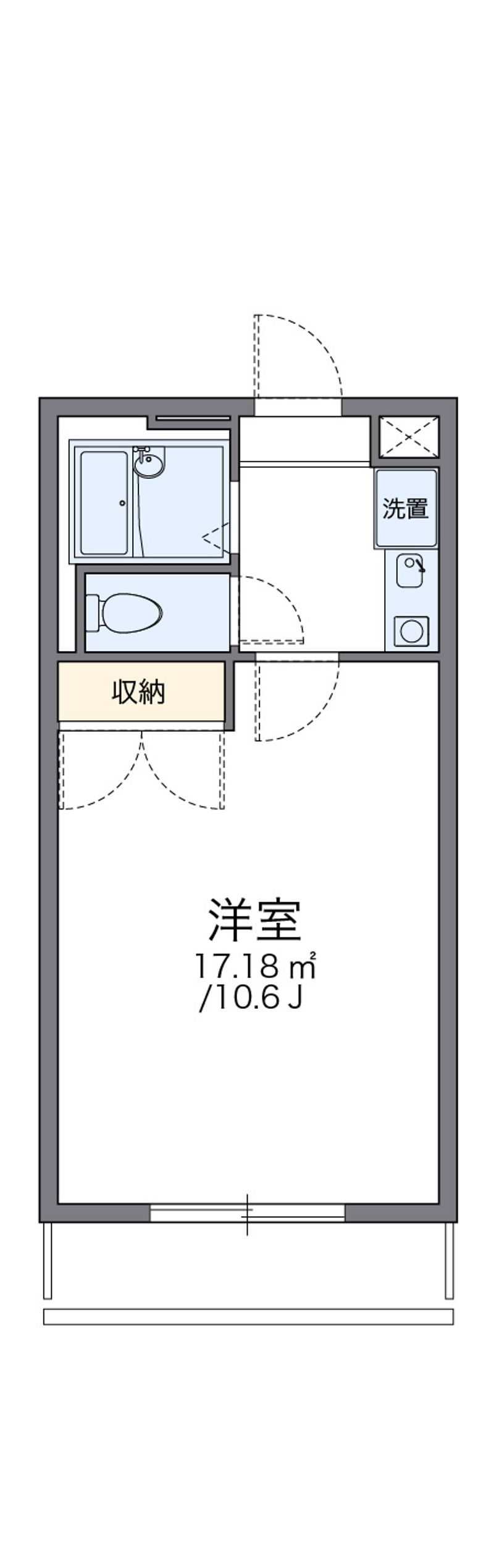 レオパレス梶栗 間取図