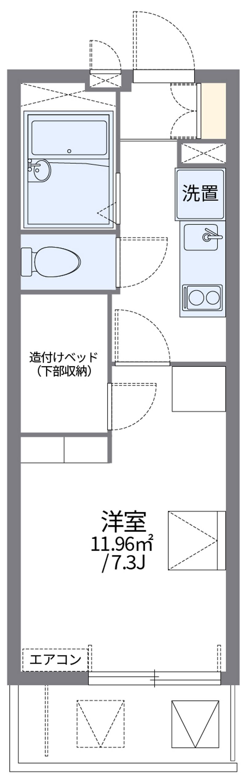 レオパレスちくぜん陣山 間取り