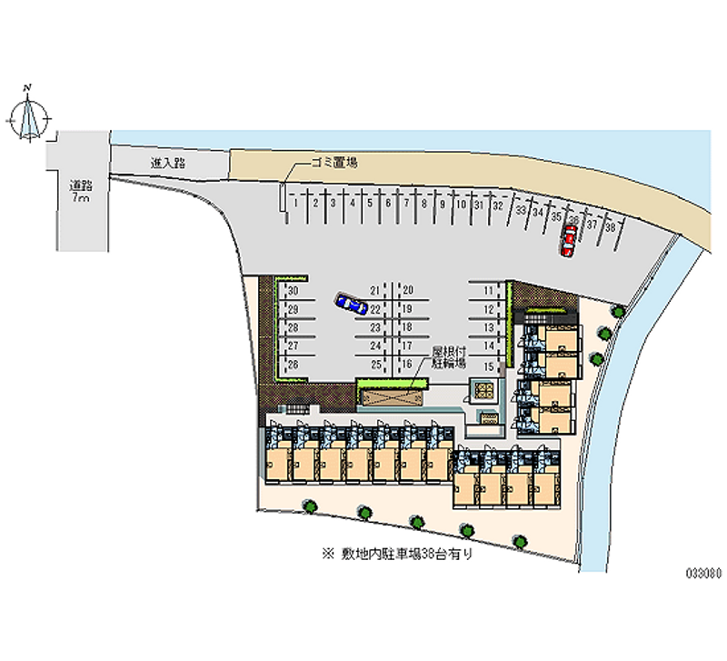 レオパレス香峯 月極駐車場