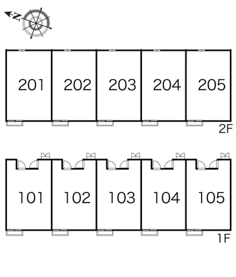 レオパレスパピーズスプリング 間取配置図