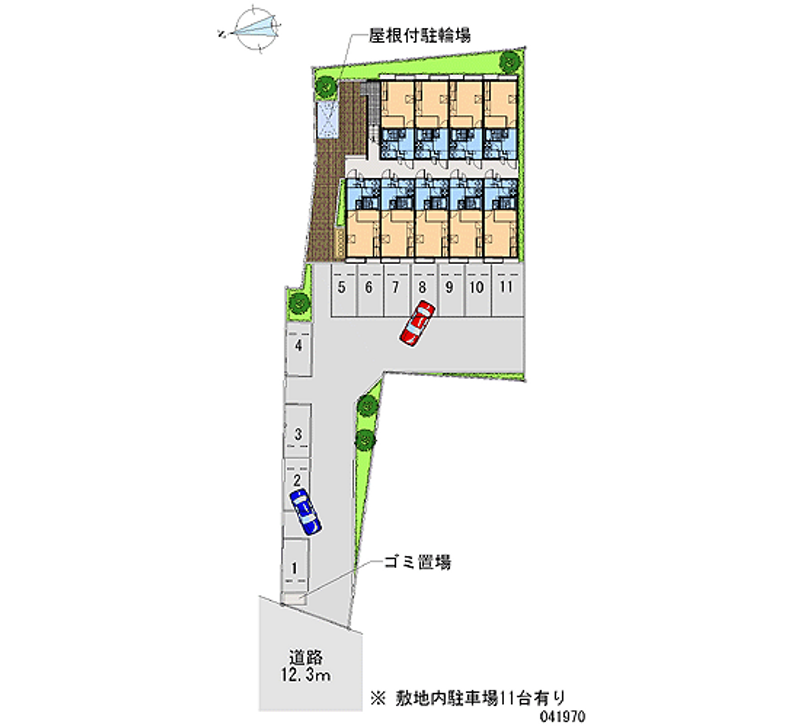 レオパレス上志津 月極駐車場