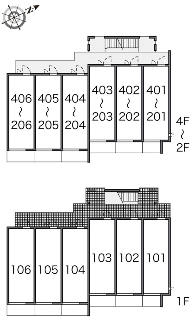 レオパレスヴァンルミエール 間取配置図