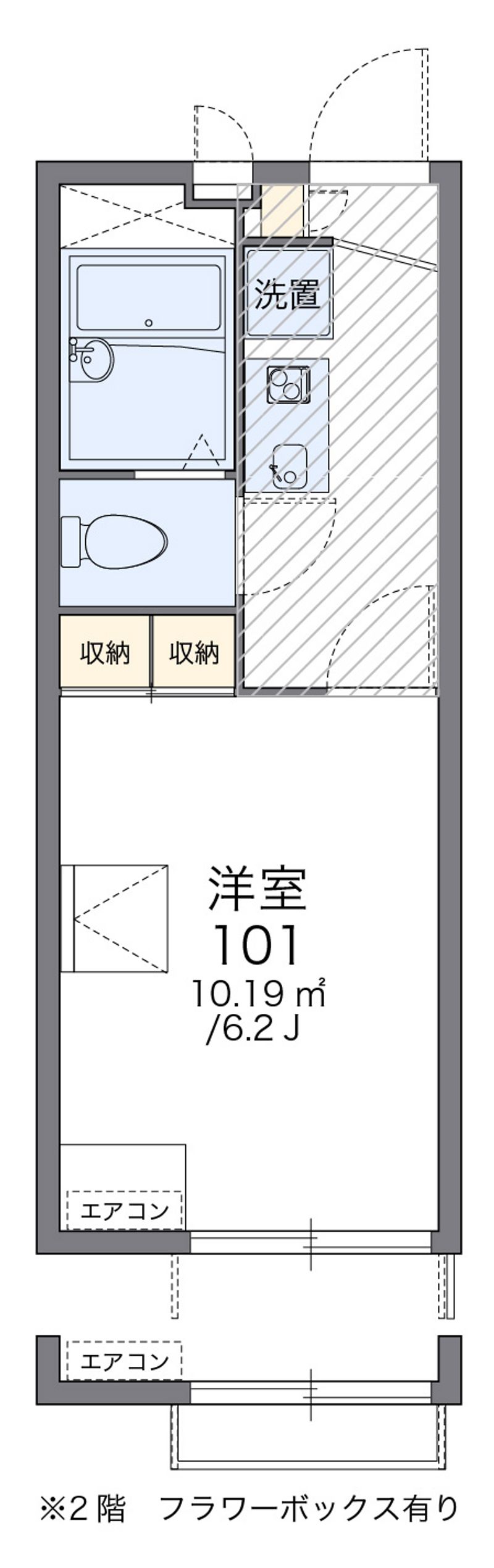 レオパレスグランシャリオⅡ 間取図