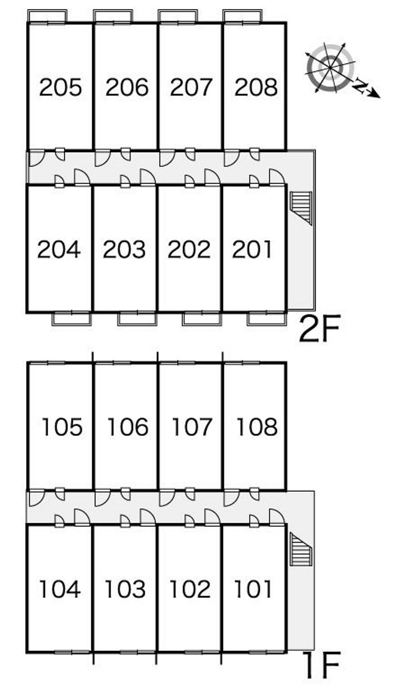 レオパレスアキユマーサ 間取り配置図