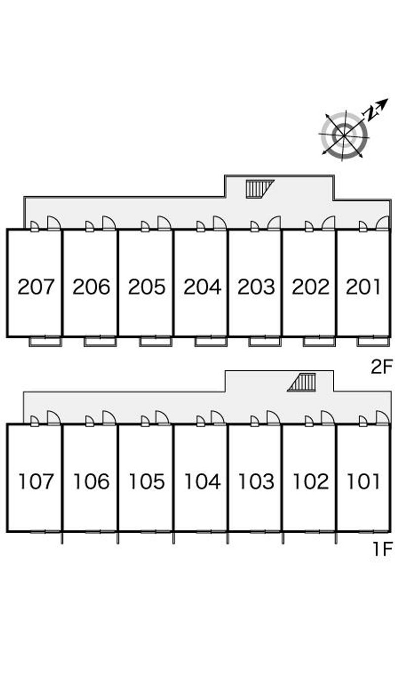 レオパレスゆう　藤ノ木 間取り配置図