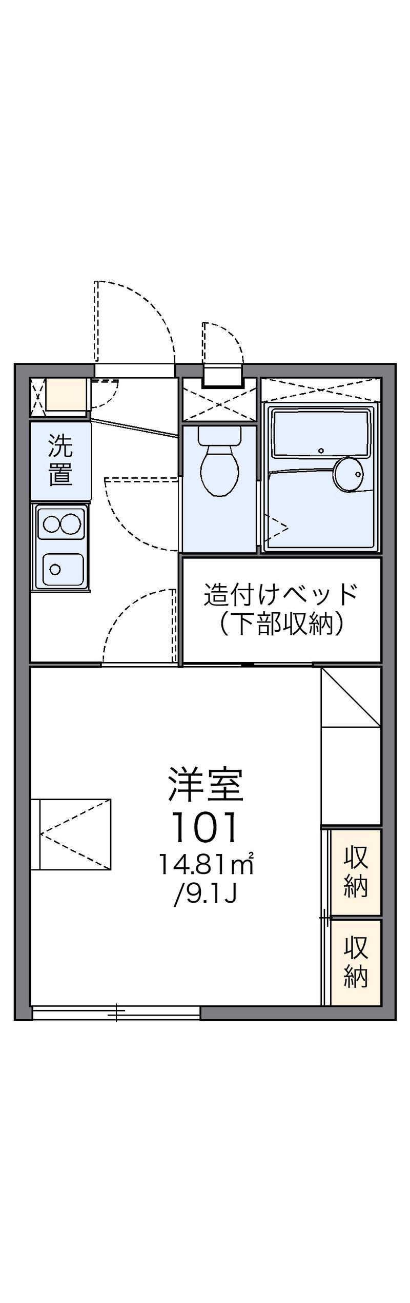レオパレスＷａｖｅ 間取図