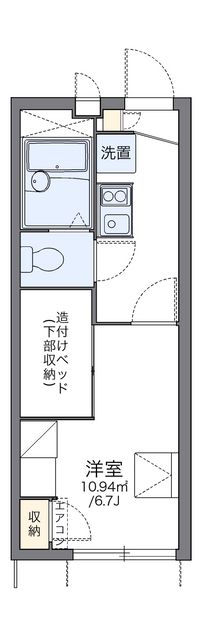 レオパレスウィステリアⅣ 間取り図