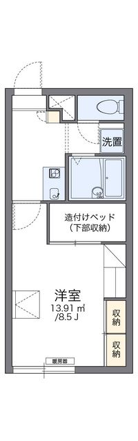 レオパレスルナセレーネ 間取り図