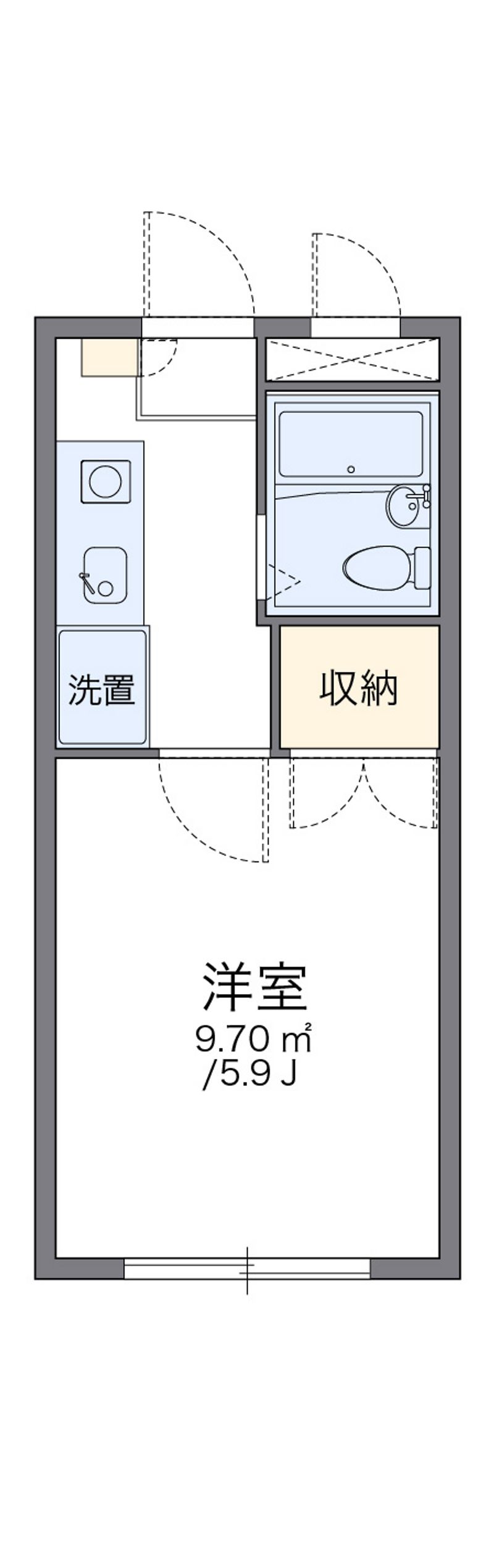 レオパレス新宿 間取図