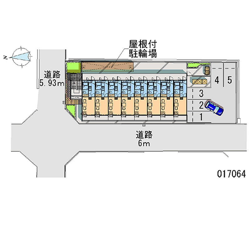 レオパレスモンフレール 月極駐車場